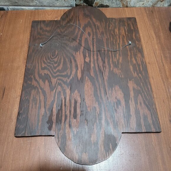 Vintage Wooden Chicken Wall Hanging Decor Its The Chicken That Makes the Feather - Picture 12 of 12